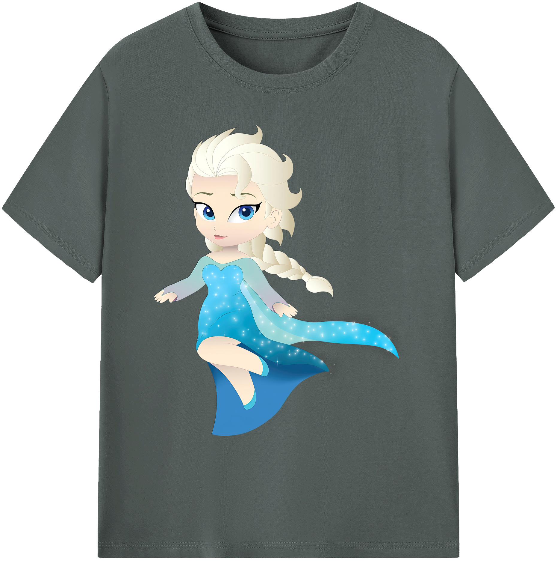 （画像用） アナと雪の女王 アンナ エルサ Frozen Anna Elsa 綿100％ メンズ半袖Tシャツ｜肌触りやわらか＆通気性